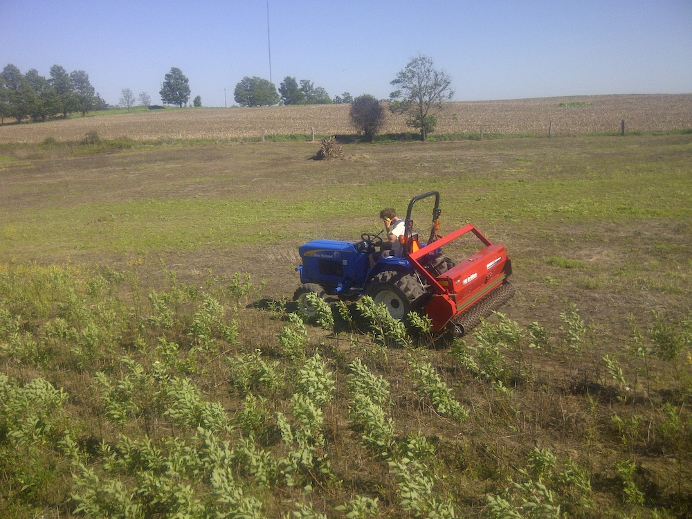 Tractor planting